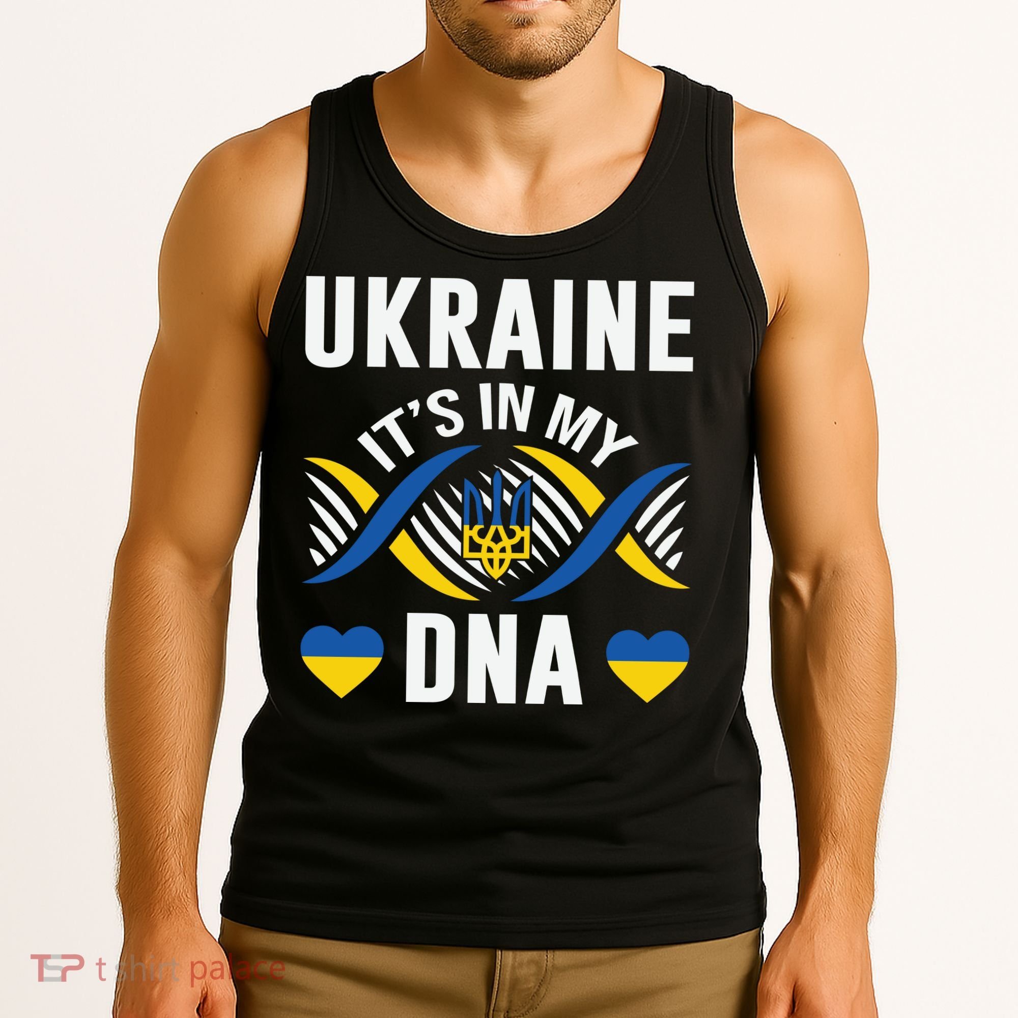 Ukraine Its In My DNA National Symbol Tank Top