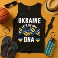 Ukraine Its In My DNA National Symbol Tank Top thumb 4