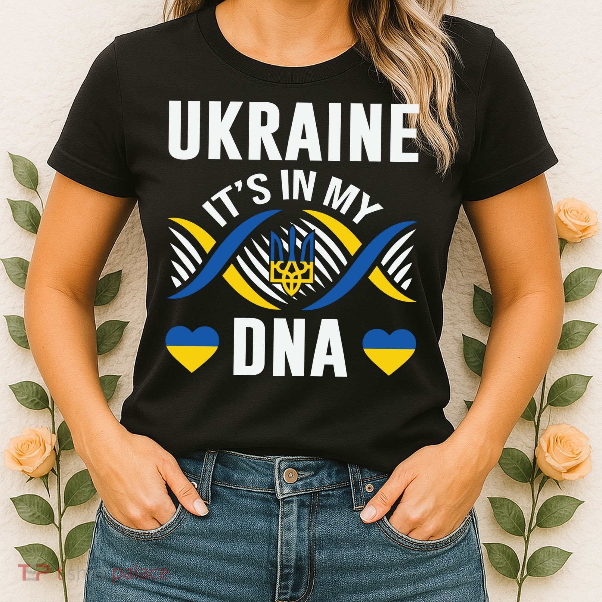 Ukraine Its In My DNA National Symbol Women's T-Shirt