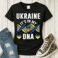 Ukraine Its In My DNA National Symbol Women's T-Shirt thumb 3