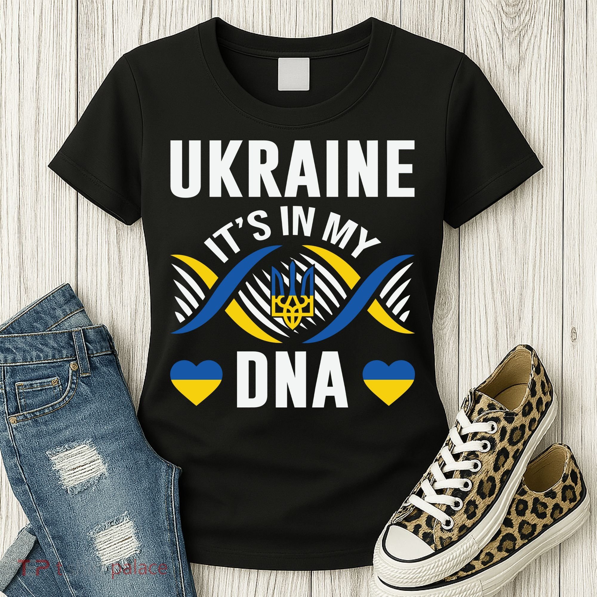 Ukraine Its In My DNA National Symbol Women's T-Shirt