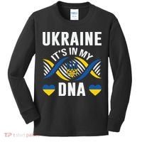 Ukraine Its In My DNA National Symbol Kids Long Sleeve Shirt thumb 0