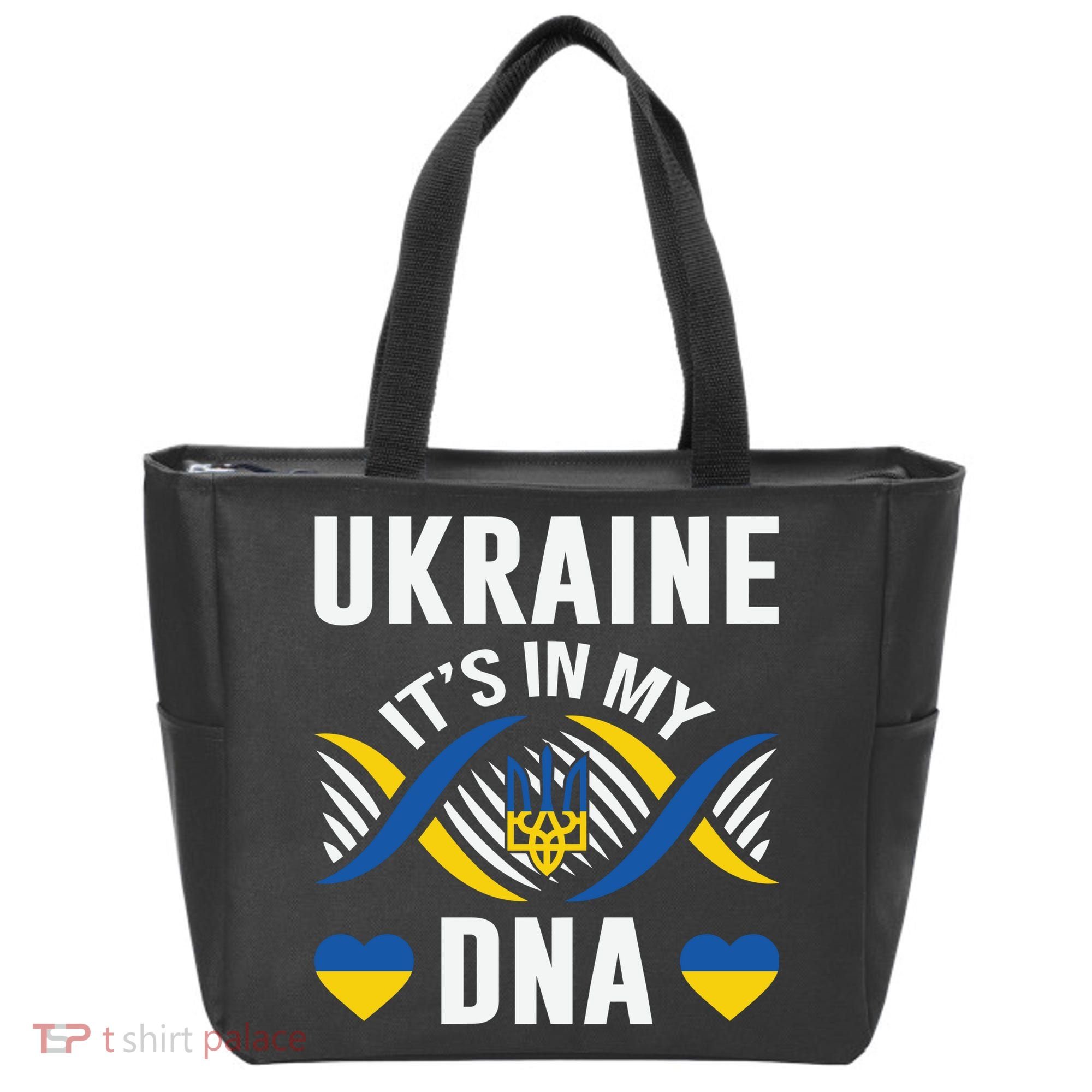 Ukraine Its In My DNA National Symbol Tote Bag