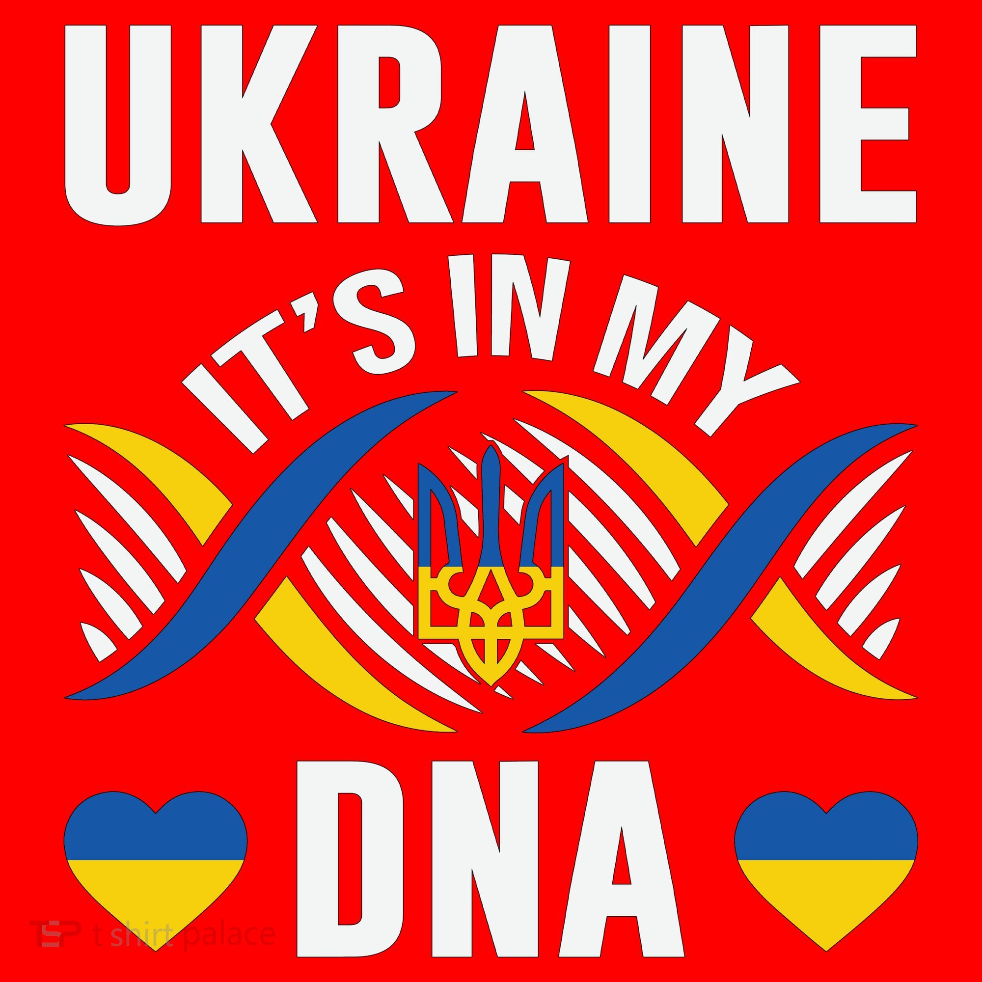 Ukraine Its In My DNA National Symbol Santa Hat