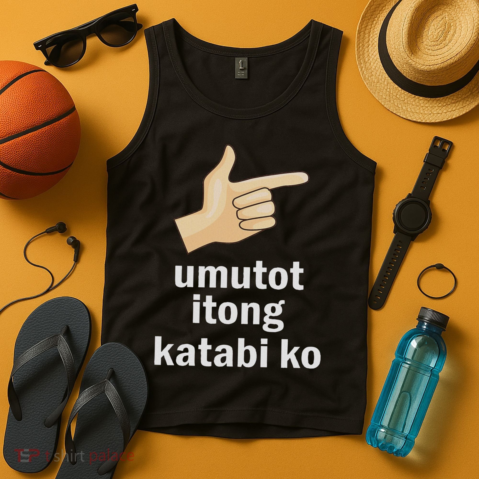Umutot Itong Katabi Ko Funny Filipino Pinoy Philippines Tank Top