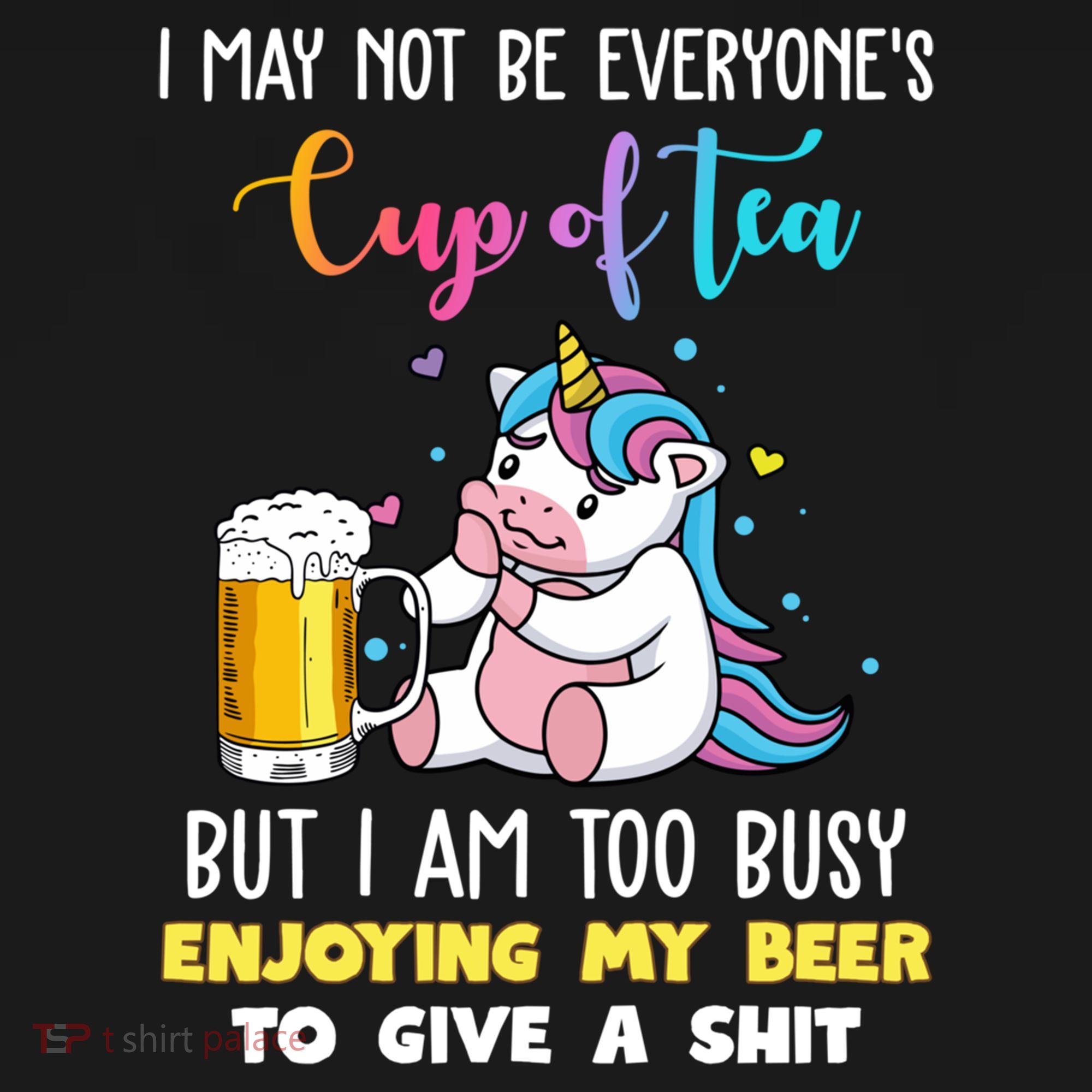 Unicorn I May Not Be Everyones Cup Of Tea Great Gift Doggie Tank