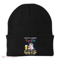 Unicorn I May Not Be Everyones Cup Of Tea Great Gift Beanie thumb 0