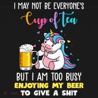 Unicorn I May Not Be Everyones Cup Of Tea Great Gift Pajama Set thumb 2