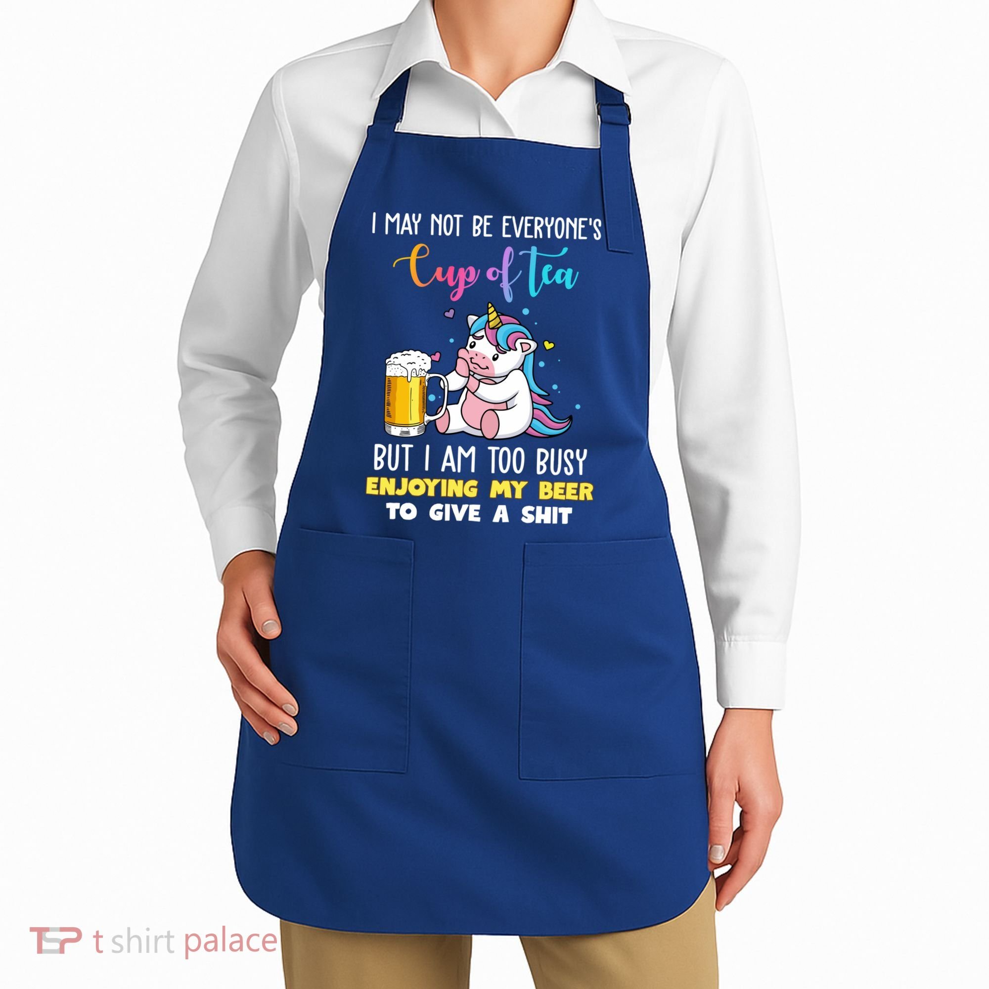 Unicorn I May Not Be Everyones Cup Of Tea Great Gift Apron