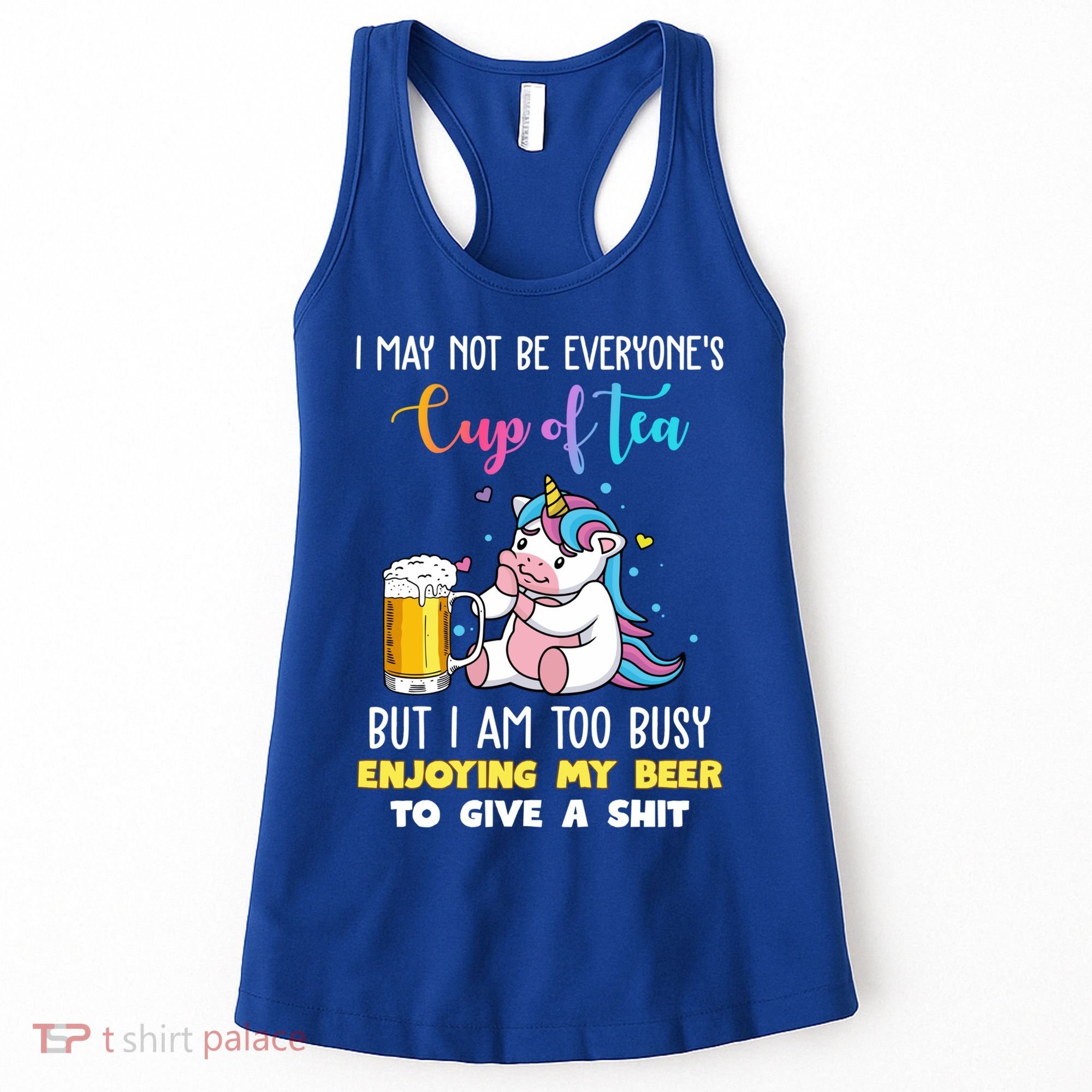 Unicorn I May Not Be Everyones Cup Of Tea Great Gift Women's Tank Top