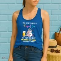Unicorn I May Not Be Everyones Cup Of Tea Great Gift Women's Tank Top thumb 2