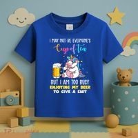 Unicorn I May Not Be Everyones Cup Of Tea Great Gift Toddler T-Shirt thumb 3