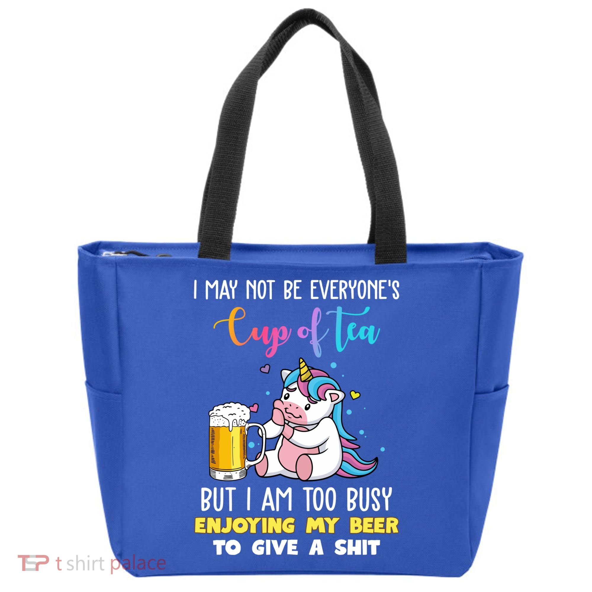 Unicorn I May Not Be Everyones Cup Of Tea Great Gift Tote Bag