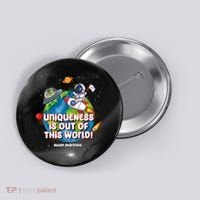 Uniqueness Is Out Of This World Autism Awareness Space Button thumb 0
