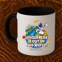 Uniqueness Is Out Of This World Autism Awareness Space Coffee Mug thumb 2