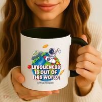 Uniqueness Is Out Of This World Autism Awareness Space Coffee Mug thumb 3