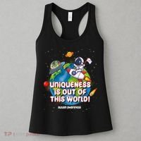 Uniqueness Is Out Of This World Autism Awareness Space Women's Tank Top thumb 3