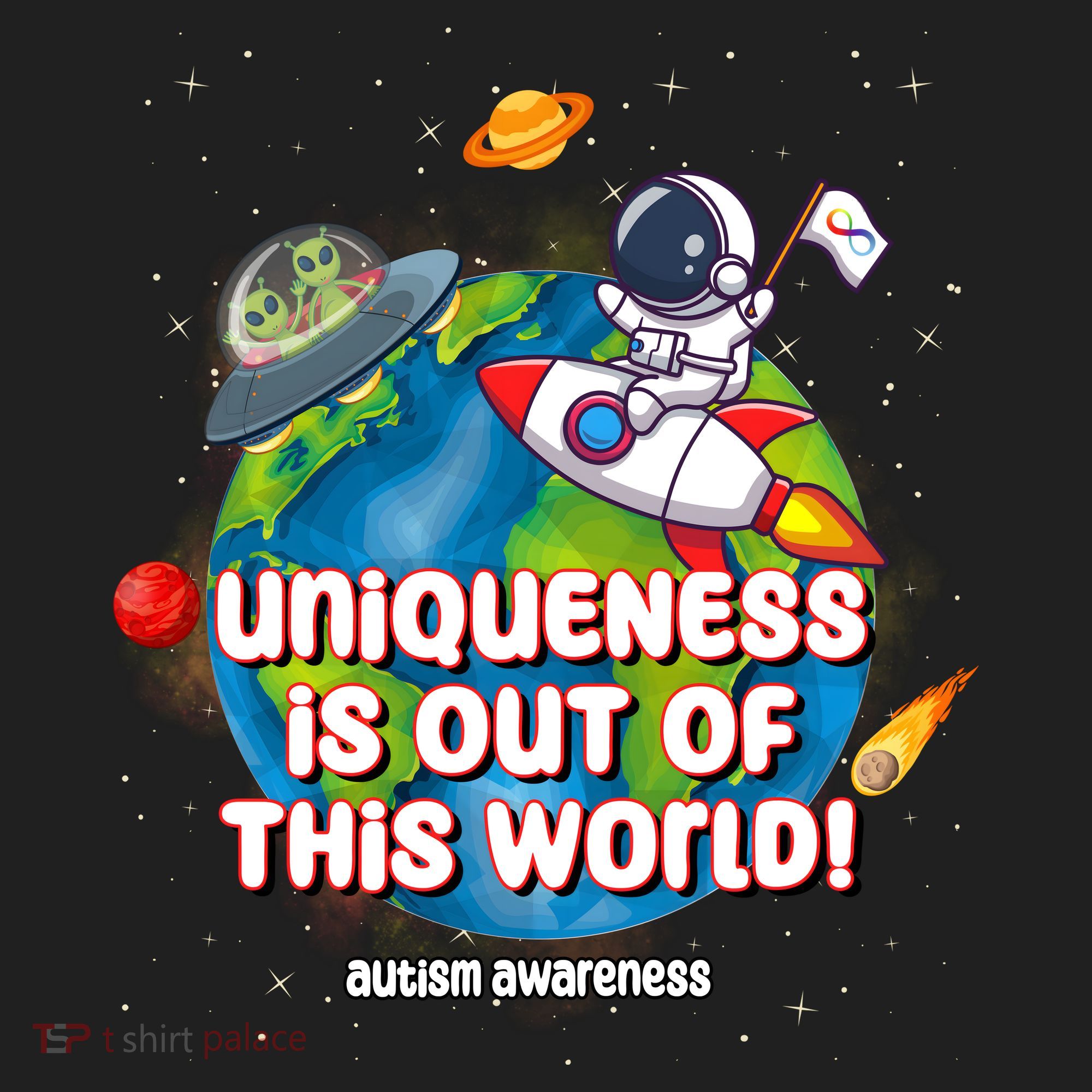 Uniqueness Is Out Of This World Autism Awareness Space Hat