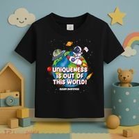Uniqueness Is Out Of This World Autism Awareness Space Toddler T-Shirt thumb 3