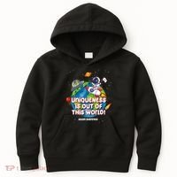 Uniqueness Is Out Of This World Autism Awareness Space Kids Hoodie thumb 0