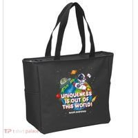 Uniqueness Is Out Of This World Autism Awareness Space Tote Bag thumb 2