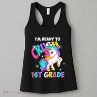 Unicorn Im Ready To Crush 1st Grade Girl Back To School Women's Tank Top thumb 3
