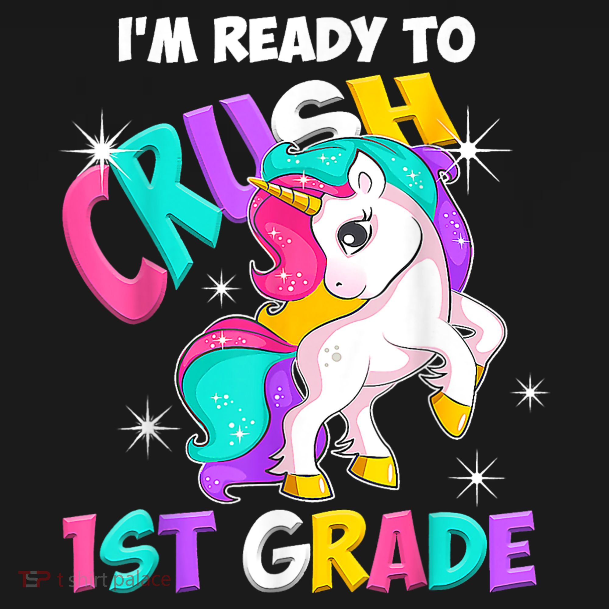 Unicorn Im Ready To Crush 1st Grade Girl Back To School Women's Tank Top
