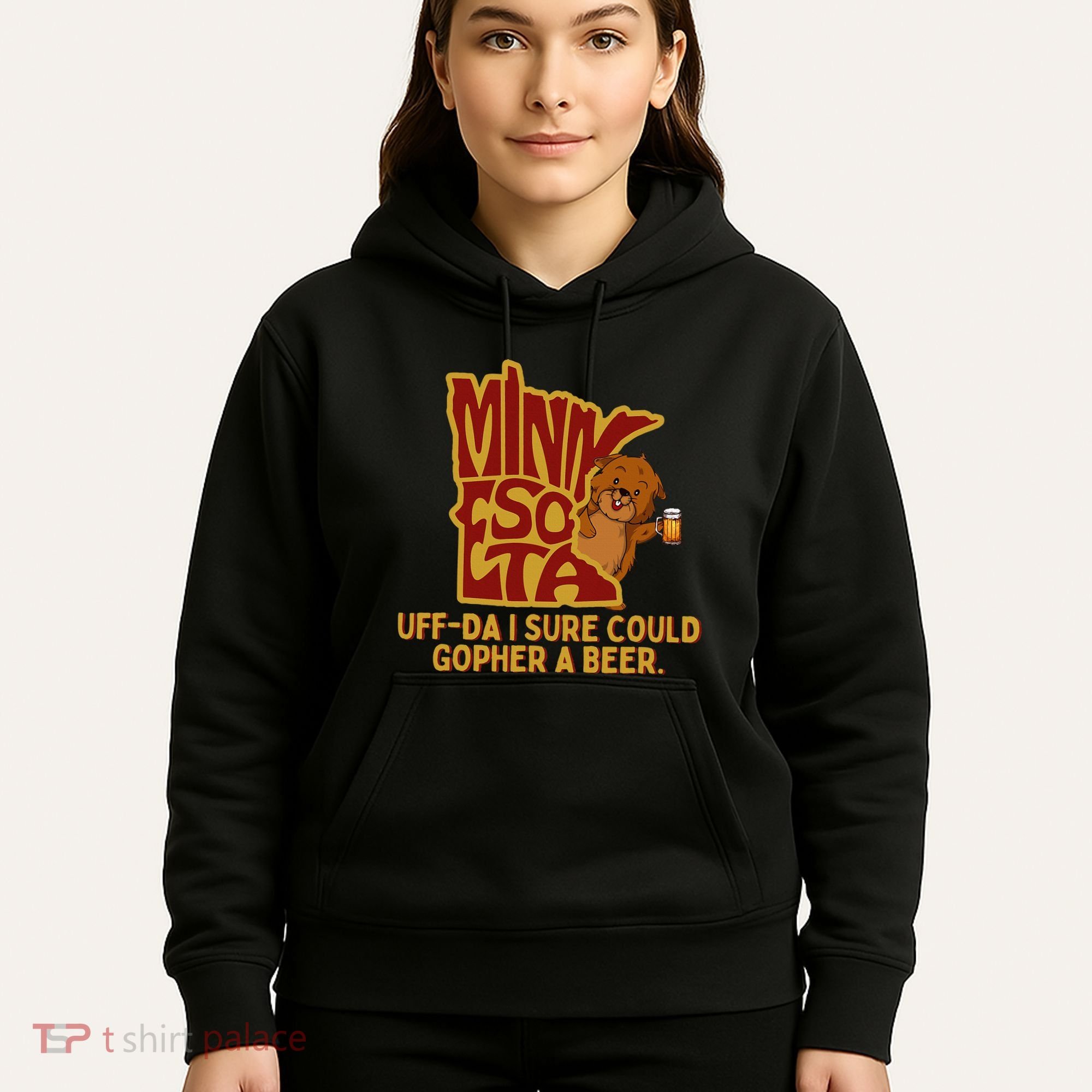 Uffda I Sure Could Gopher A Beer Mn Gopher Hoodie