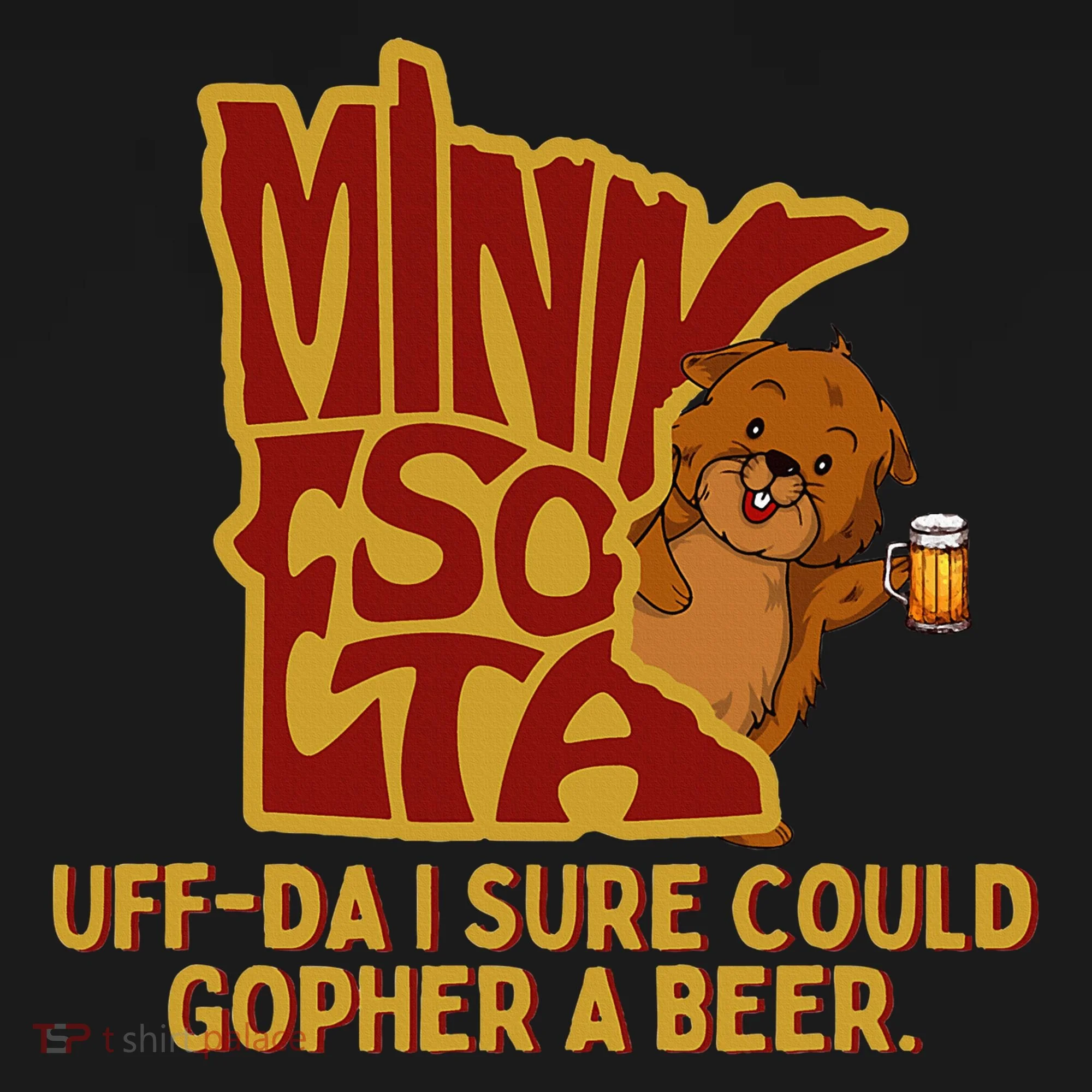 Uffda I Sure Could Gopher A Beer Mn Gopher Long Sleeve Shirt