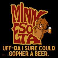 Uffda I Sure Could Gopher A Beer Mn Gopher Toddler Hoodie thumb 2