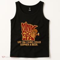 Uffda I Sure Could Gopher A Beer Mn Gopher Tank Top thumb 2
