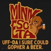 Uffda I Sure Could Gopher A Beer Mn Gopher Tank Top thumb 6