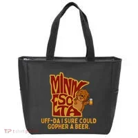 Uffda I Sure Could Gopher A Beer Mn Gopher Tote Bag thumb 0