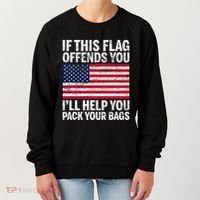 Usa If This Flag Offends You ILl Help You Pack Your Bags Women's Sweatshirt thumb 0