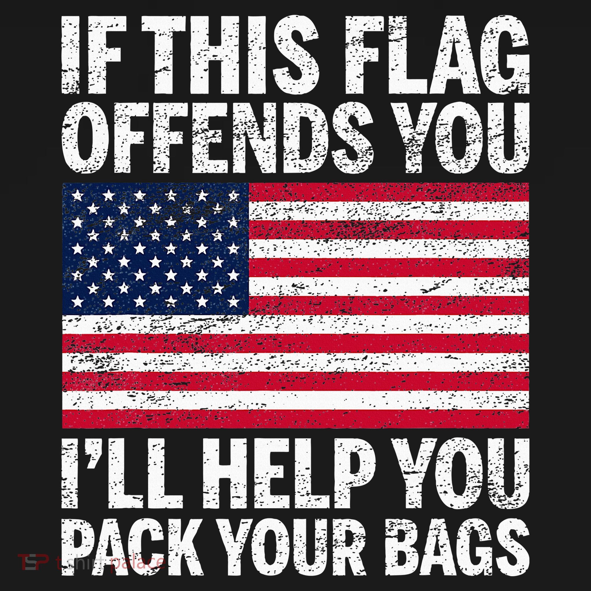 Usa If This Flag Offends You ILl Help You Pack Your Bags Women's Hoodie