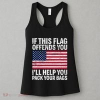 Usa If This Flag Offends You ILl Help You Pack Your Bags Women's Tank Top thumb 3