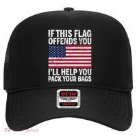 Usa If This Flag Offends You ILl Help You Pack Your Bags Hat thumb 0
