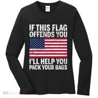 Usa If This Flag Offends You ILl Help You Pack Your Bags Women's Long Sleeve Shirt thumb 0