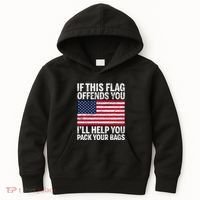 Usa If This Flag Offends You ILl Help You Pack Your Bags Kids Hoodie thumb 0
