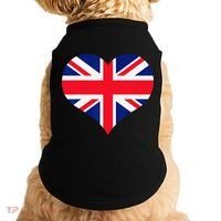 Union Jack British Flag Heart British Isles Doggie Tank thumb 0