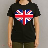 Union Jack British Flag Heart British Isles T-Shirt thumb 4