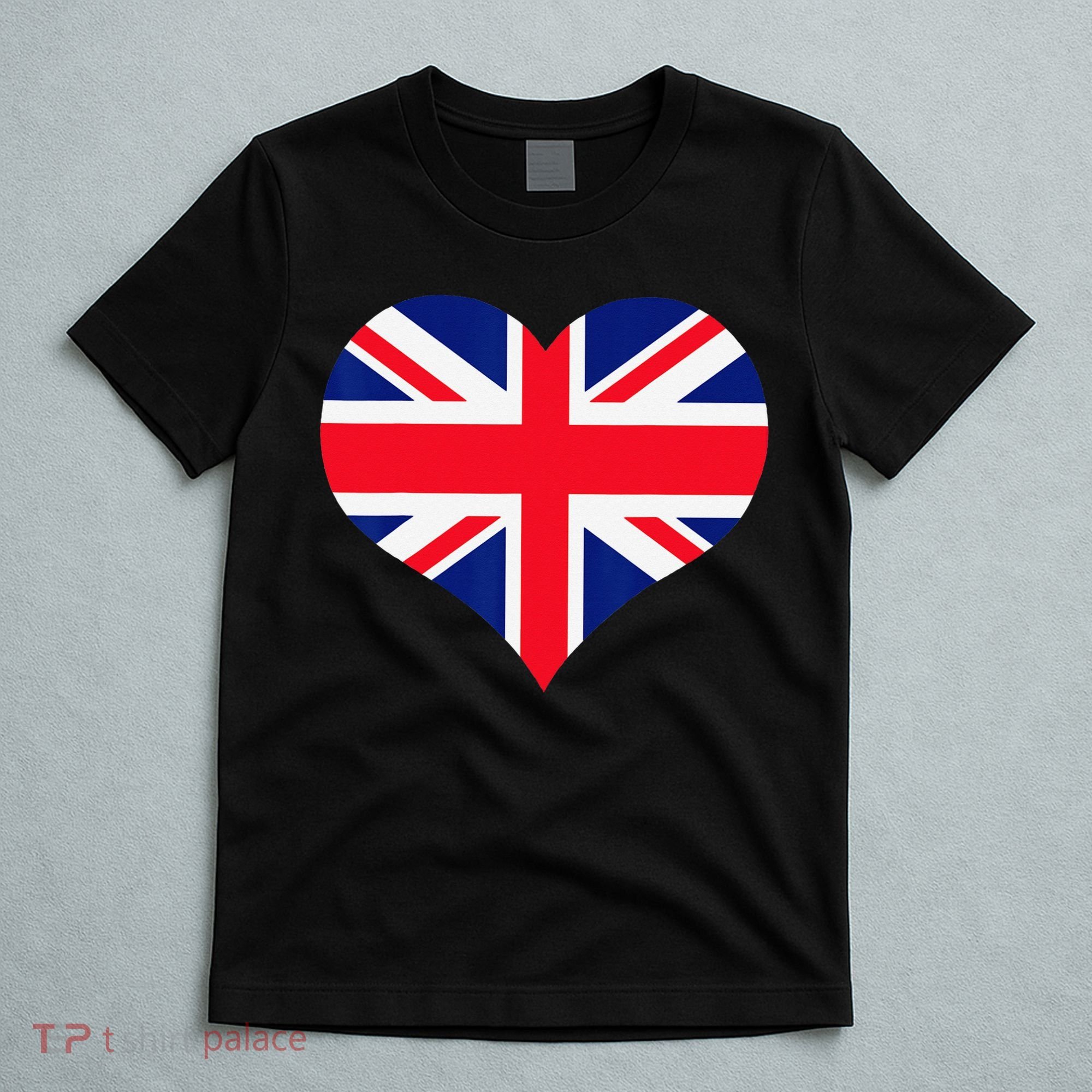 Union Jack British Flag Heart British Isles T-Shirt