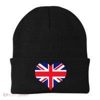 Union Jack British Flag Heart British Isles Beanie thumb 0