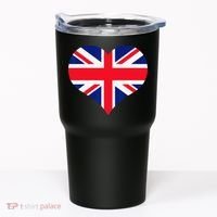 Union Jack British Flag Heart British Isles Tumbler thumb 0