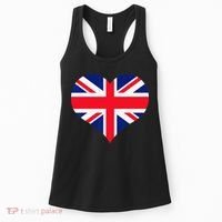 Union Jack British Flag Heart British Isles Women's Tank Top thumb 0