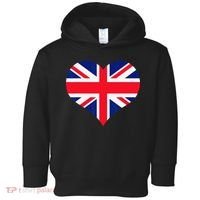 Union Jack British Flag Heart British Isles Toddler Hoodie thumb 0