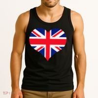 Union Jack British Flag Heart British Isles Tank Top thumb 3