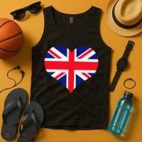 Union Jack British Flag Heart British Isles Tank Top thumb 4