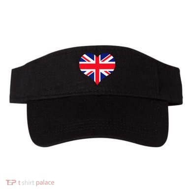 Union Jack British Flag Heart British Isles Visor