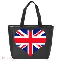 Union Jack British Flag Heart British Isles Tote Bag thumb 0